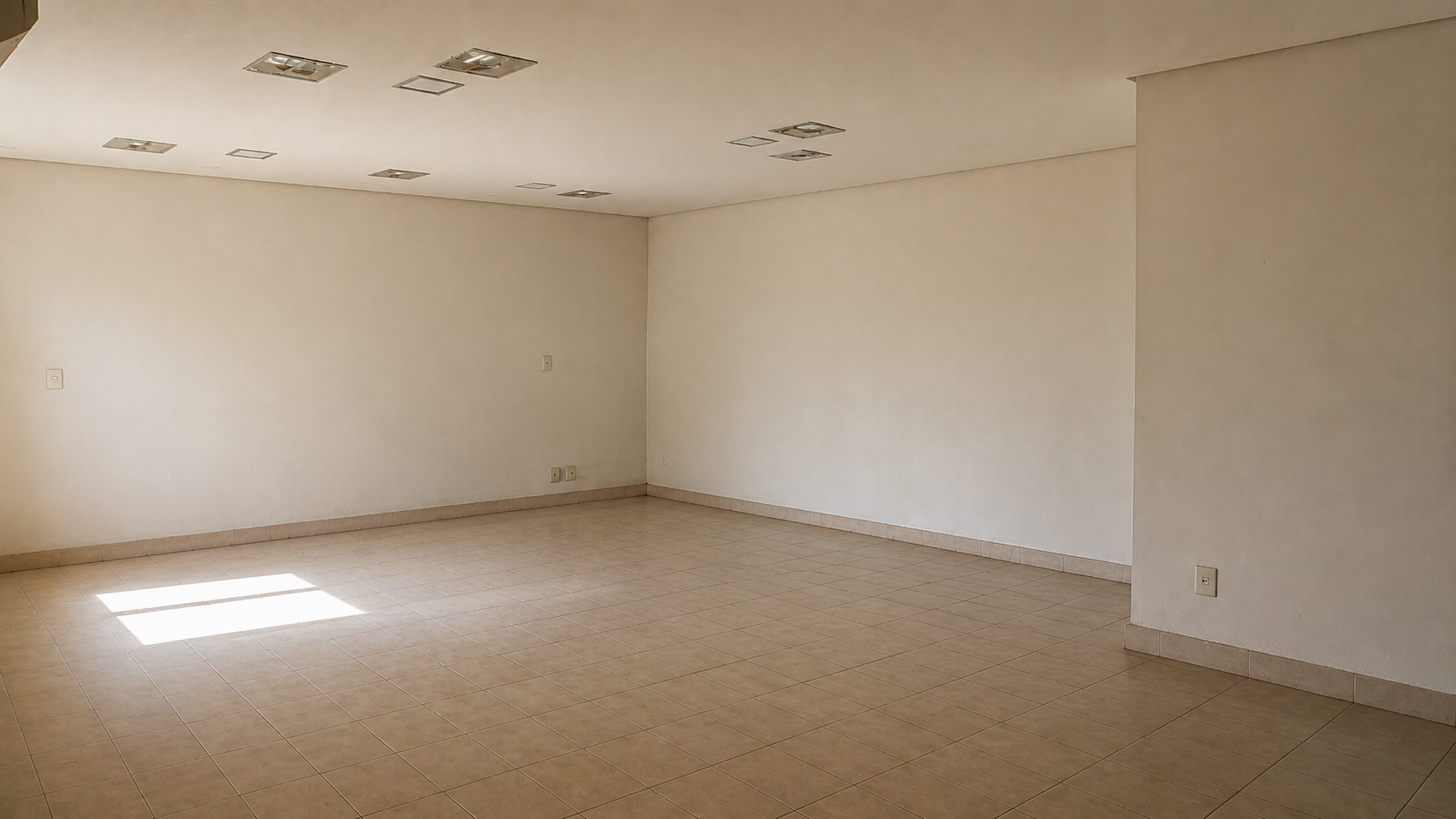 Sala original, antes da reforma